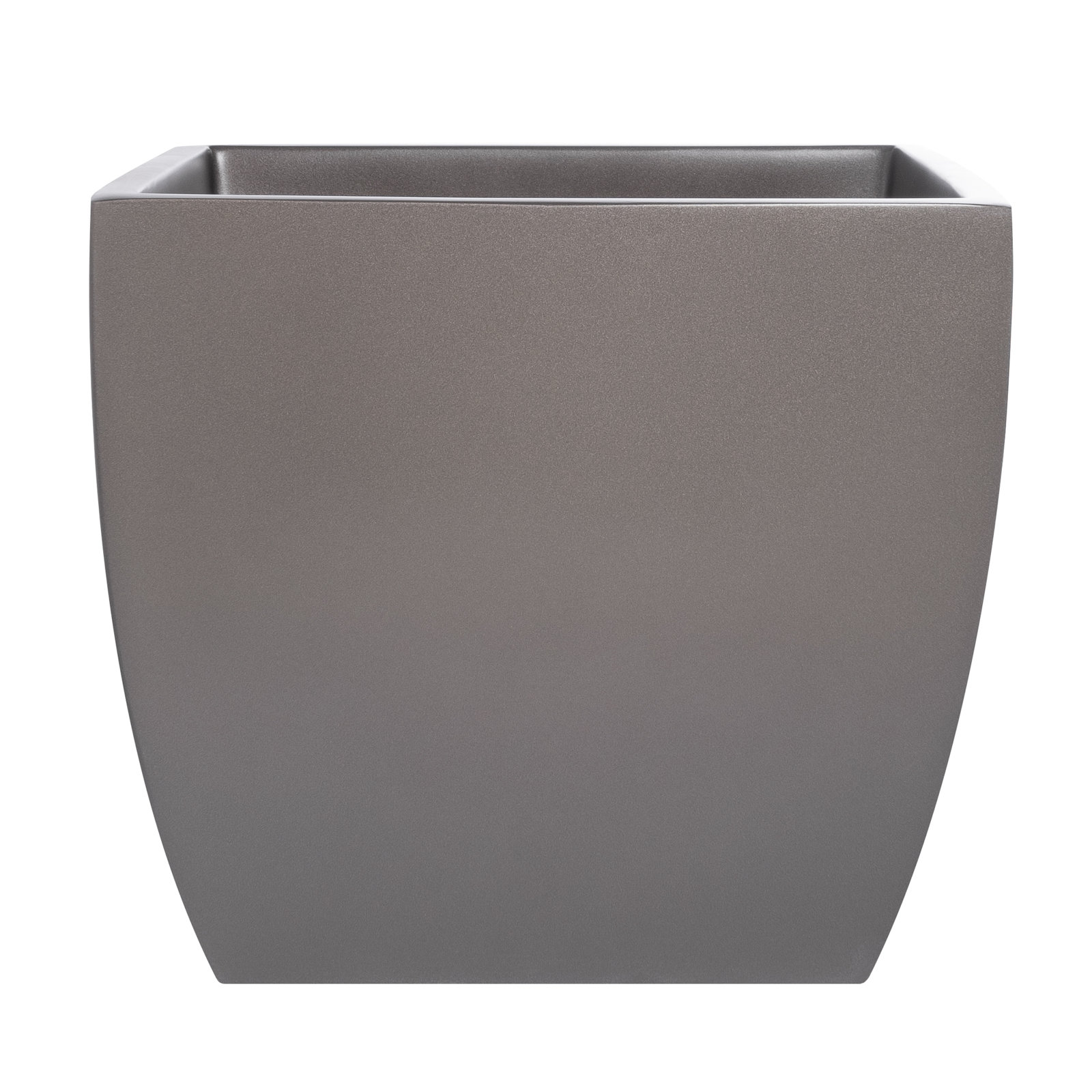 Pot Planter, Gray, 14.5" H x 16" W x 16" D