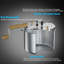 Éclateur à maïs soufflé avec manivelle Cook N Home, pot à maïs soufflé en acier inoxydable de 6 pintes, argent