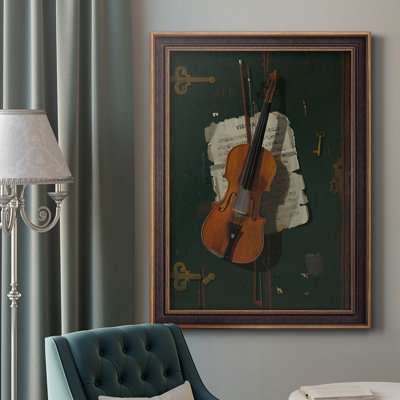 The Old Violin - reproduction d'art sur toile encadrée