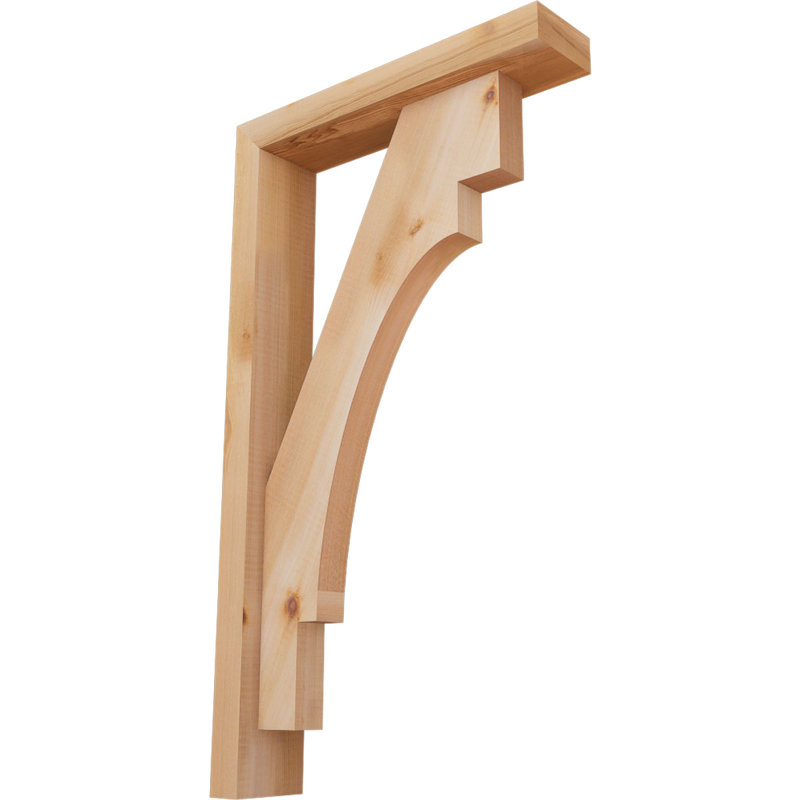 Support Merced Block avec support décalé, 28 x 16, Cèdre rouge occidental de l 3 1/2 po (lisse)