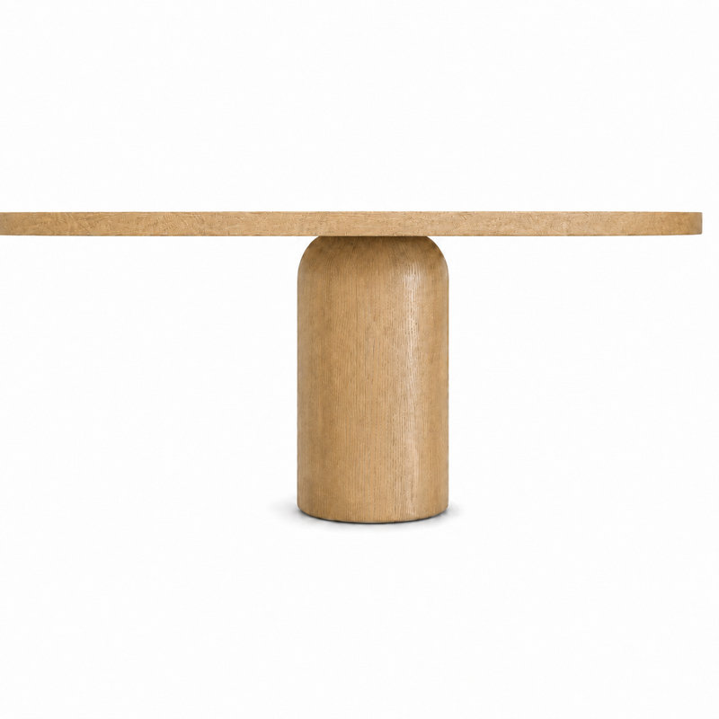 Syrah Solid Wood Dining Table, 118" W x 43.50" D x 30" H, Natural