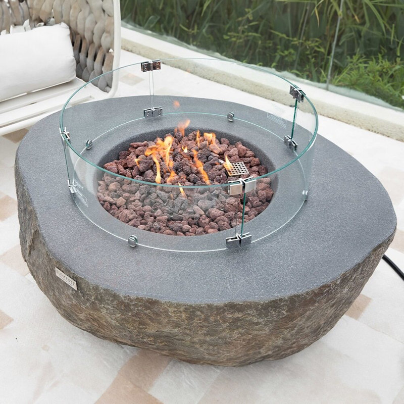 Norrington Boulder Fire Table, Natural gas