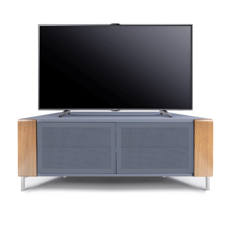 Allene Unfinished TV Stand for TVs up to 50", Grey /Oak /Grey