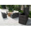 Ensemble de conversation en osier / rotin pour 8 personnes avec coussins Balfour-87385317