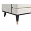 Chaise d'appoint élégante avec accoudoirs courbés