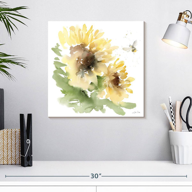Harnek pré de tournesols II, H 16 po x l 16 po