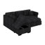Canapé-lit d'angle en L avec repose-pieds avec rangement et accoudoirs dissimulés compatible avec charge USB-729355027