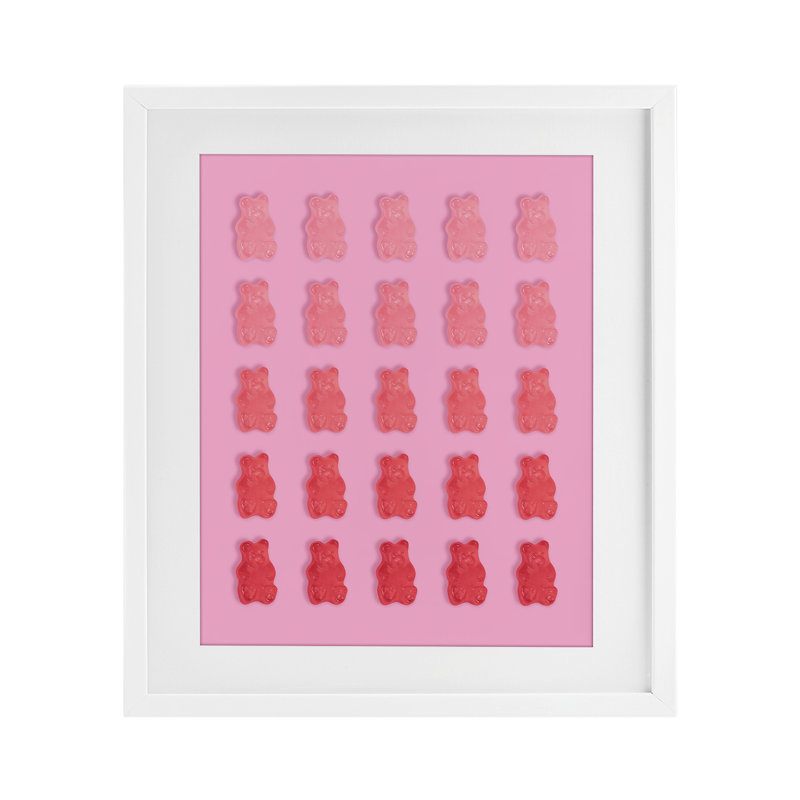  Ours dégradé, reproduction encadrée sous verre, design par Lish Creative, Cadre blanc côtier, H 16 po x l 13 po