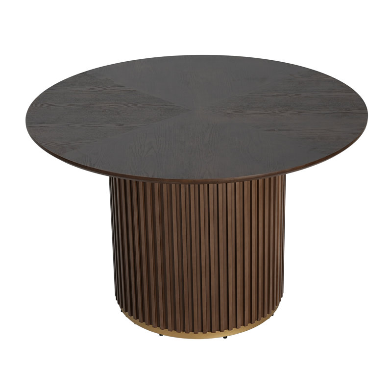 Table de salle à manger 47,25 "en noyer, Brun