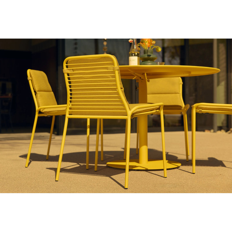 XY Outdoor Dining Side Chair, Rust
