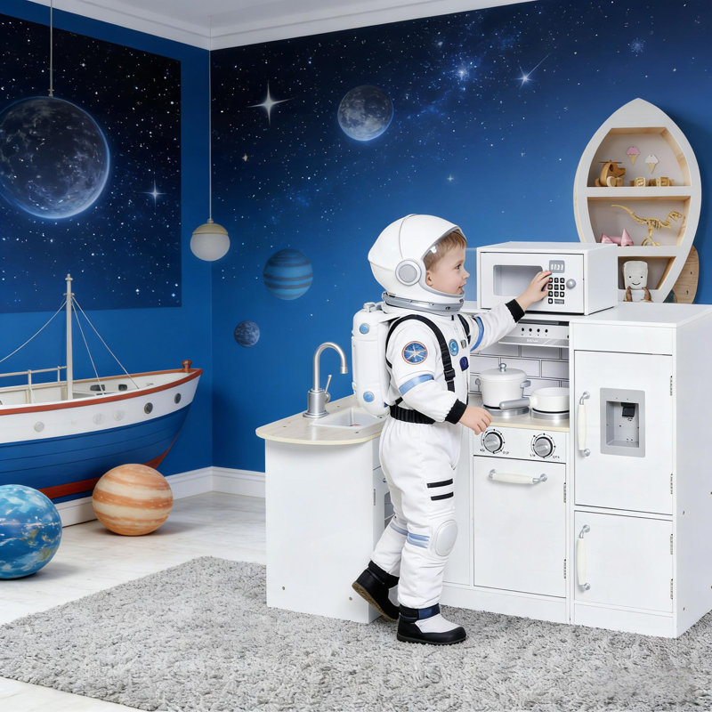 Ensemble de cuisine en bois pour jouets