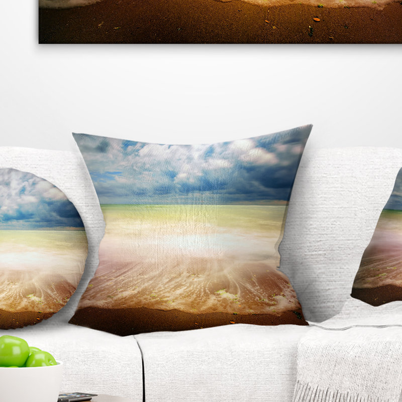 Coussin Seashore, 16 po x 1 po, Carré