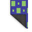 Tapis bleu/vert à motifs-496579582