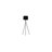 Olivine 61.5'' Black Tripod Floor Lamp