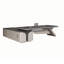 Bureau en L 86,61 po en bois manufacturé gris-562861846