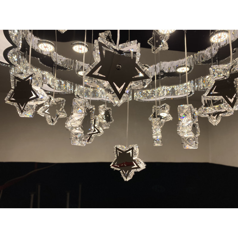 Lustre en cristal Ireatha, H 24 po x l 32 po x P 32 po