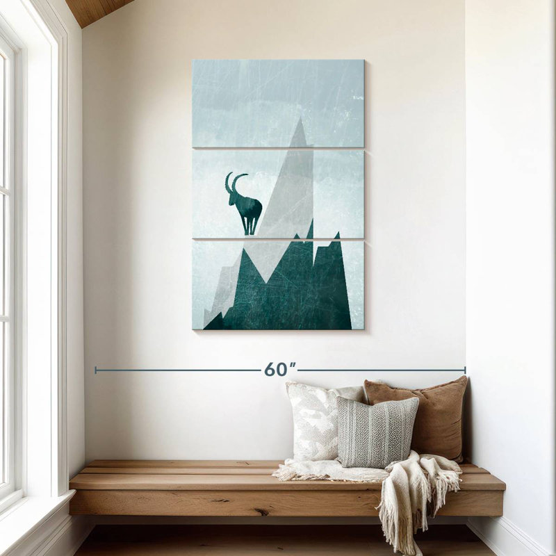 Brampt Blue Mountain Goat, 45" H x 28" W