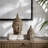 6.5X6.3X12" Meditating Buddha Head Sculpture, Large