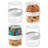 iDesign Small Stack 'n Snack Food Containers - Stackable Snack Containers for Yogurt, Granola, Fruits, or Vegetables