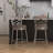 Swivel Upholstered Counter Stool with Metal Frame-41670433