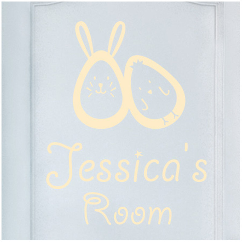 Animals Wall Decal, Beige