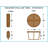 Jaydalynn Round Teak Outdoor Folding Dining Table