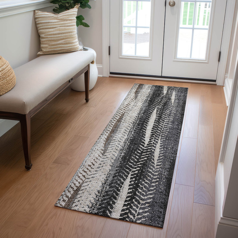Alta Washable Abstract Indoor / Outdoor Rug, Runner 2'3" x 7'6"