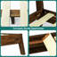 Structure de lit en bois massif de qualité supérieure avec tête de lit, lit en bois de tête de lit haut scandinave Signature, capacité de 800 lb, aucun sommier requis, convient à tous les matelas-56574996-56574997
