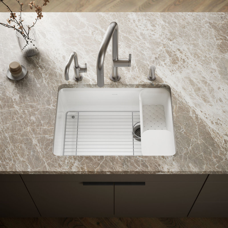 Riverby® 27"L x 22"W Kitchen Sink, White