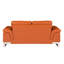 Cuir fleur brun clair avec bois franc séché au four, coussin en mousse, pieds, structure en bois: blocs renforcés, mousse à 3 couches, bois massif,-78459860