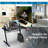 Rimma Adjustable Metal Base Computer Desk
