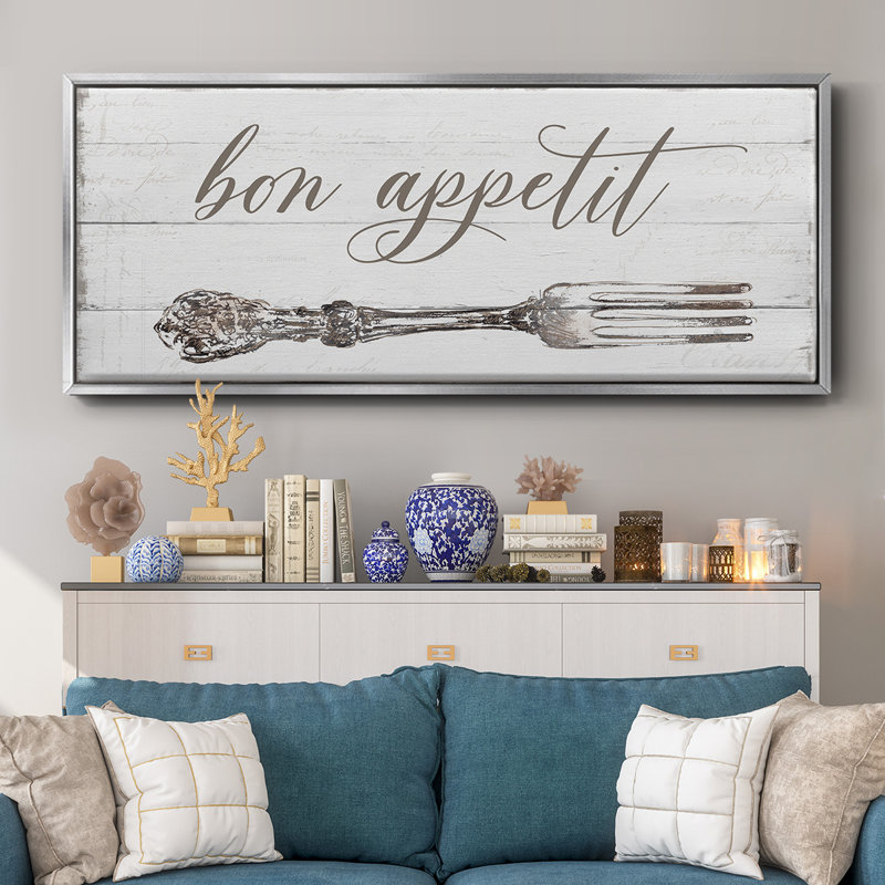 Bon appétit - Toile encadrée, H 8 po x l 20 po