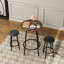 Ensemble de table de bar 3 pièces avec 2 tabourets de bar - table de pub moderne