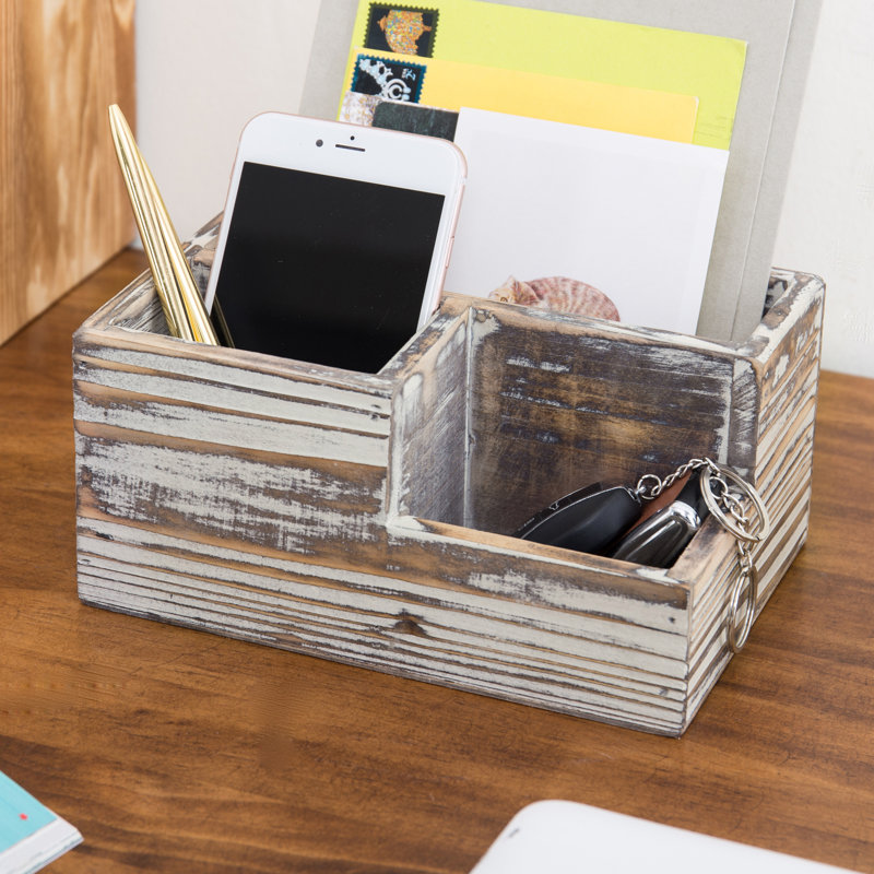 Kennerson Solid Wood Office Desktop Organiser