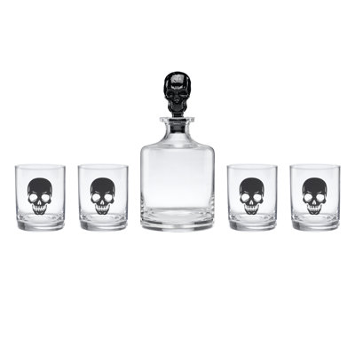 5-Piece Skeleton Whiskey Set