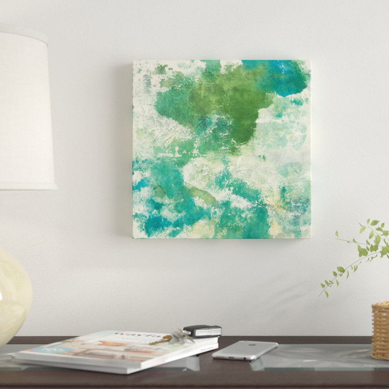 « mossy rock ii », impression sur toile, H 12 po x l 12 po x P 0,75 po, Toile tendue, Pas de tapis