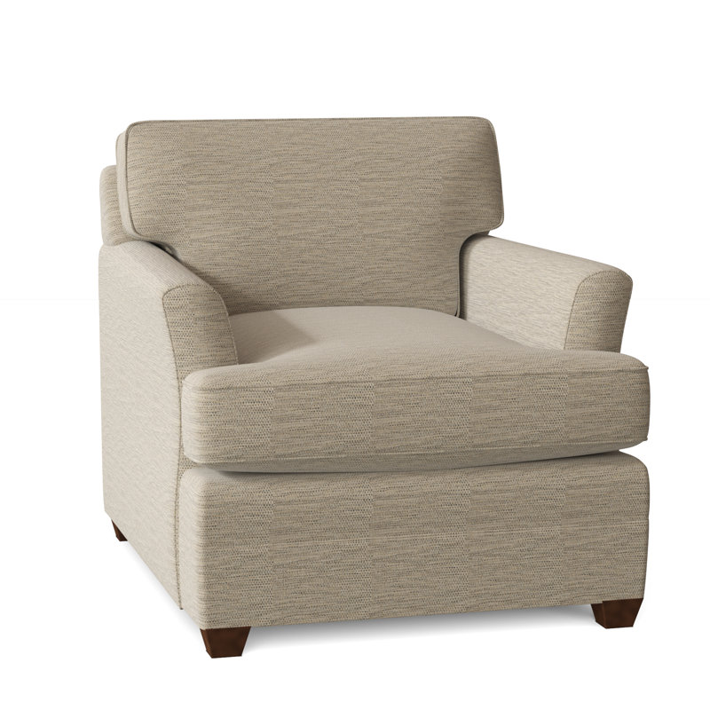 Fauteuil Harriss, Tissu performance perle Vault