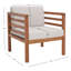 Chaise de patio avec coussins Kinnell-251617360