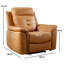 Fauteuil inclinable électrique en cuir Vegan de 39,4 po de large avec USB Alverez (ensemble de 7)-110327097