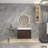 35.2'' Single Bathroom Vanity with Plastic Top-1475022089