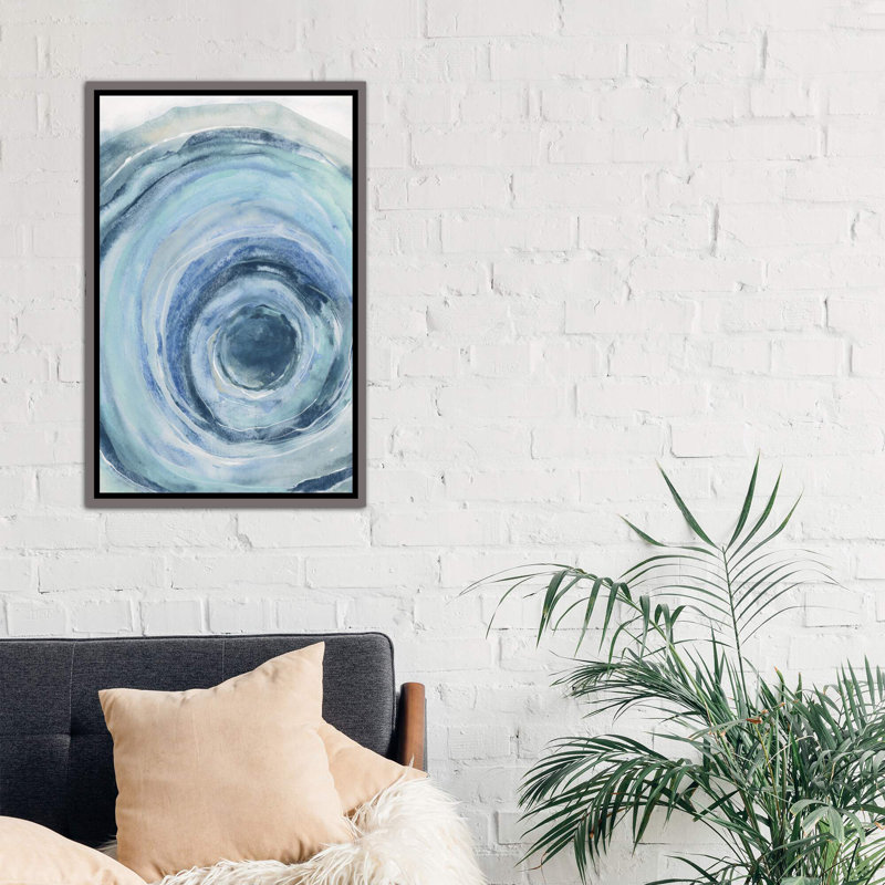 « aquarelle geode ix » par chris paschke, reproduction d’art, H 60 po x l 40po x P 1,5 po