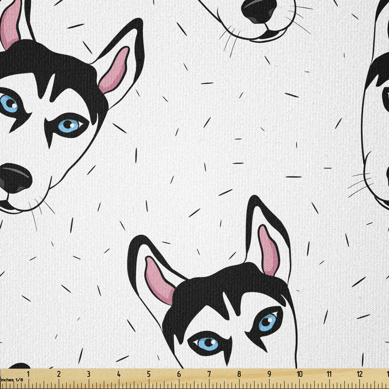 Courteau Dog Pattern Cartoon Style Multi-Purpose Fabric