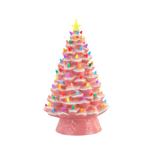 Arbre de Noël 18 po Nostalgic - rose