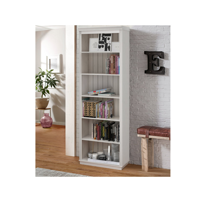 Bibliothèque H 6 "Ainsley, Blanc, Standard