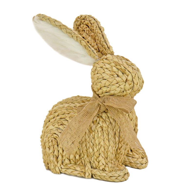 9" Braided Bunny Décor