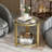 2-Tier Side Table with Storage Shelves, Modern Style Glass End Table for Living Room, Bedroom (set Of 2)
