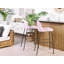 Glasscock Upholstered Counter Stool with Metal Frame-920174974
