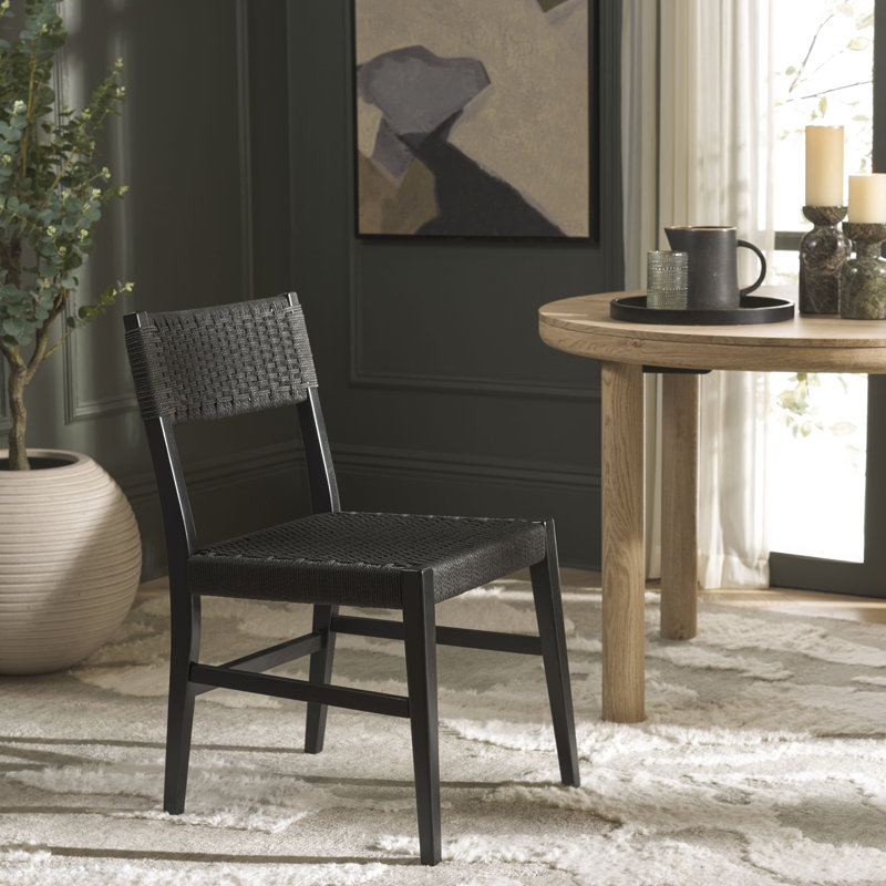 Chaise de salle à manger Dutton, Noir