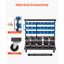 10 cm W Steel and Rubber Storage Rack
