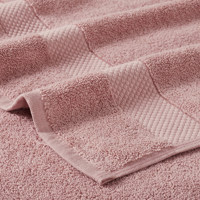 Splash 100% Cotton Zero Twist Towel Set, Bath Towels & Hand Towels 550 GSM Soft Absorbent Towels for Bathroom, Spa & Daily Use, OEKO-TEX Certified, 4 Pack, Pink